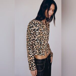 Mango leopard print jacket